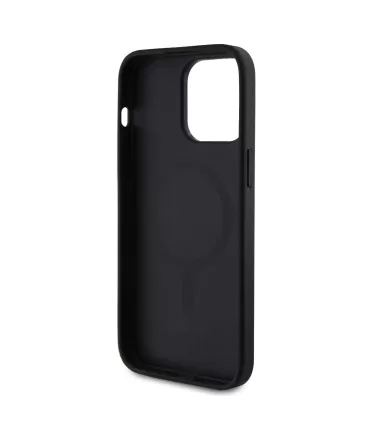Guess PU 4G Stripe MagSafe Zadný Kryt pre iPhone 15 Pro