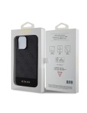 Guess PU 4G Stripe MagSafe Zadný Kryt pre iPhone 15 Pro