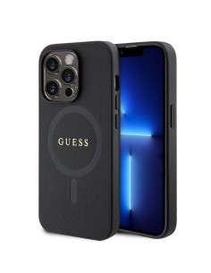 Guess PU Saffiano MagSafe Zadný Kryt pre iPhone 15 Pro