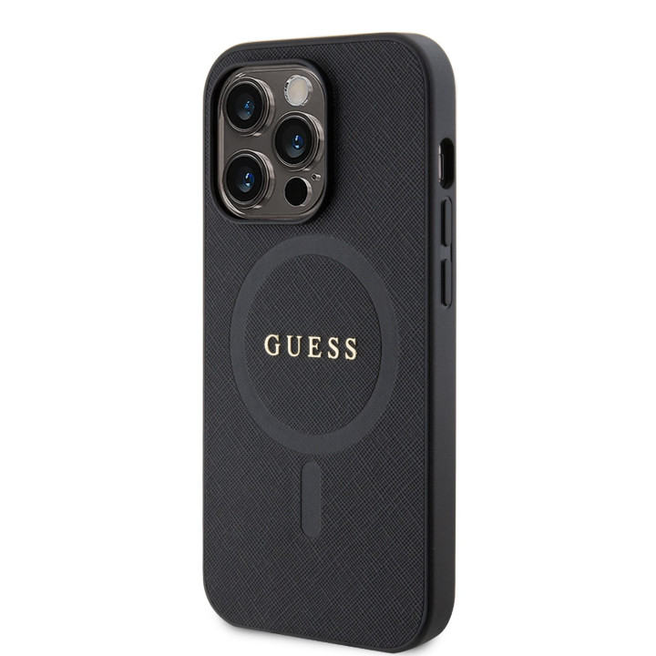 Guess PU Saffiano MagSafe Zadný Kryt pre iPhone 15 Pro