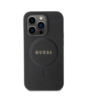 Guess PU Saffiano MagSafe Zadný Kryt pre iPhone 15 Pro