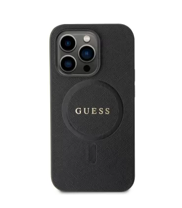 Guess PU Saffiano MagSafe Zadný Kryt pre iPhone 15 Pro