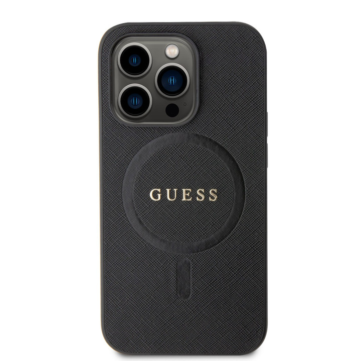 Guess PU Saffiano MagSafe Zadný Kryt pre iPhone 15 Pro