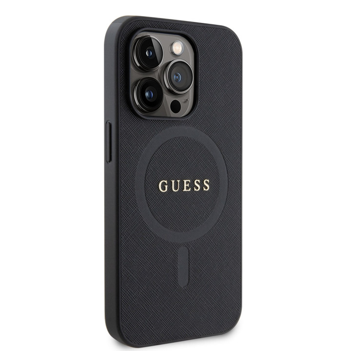 Guess PU Saffiano MagSafe Zadný Kryt pre iPhone 15 Pro