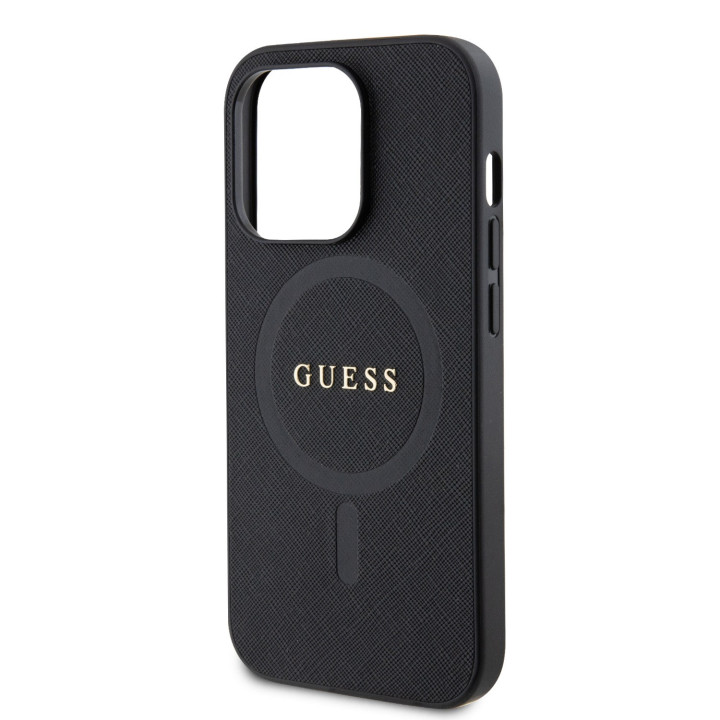 Guess PU Saffiano MagSafe Zadný Kryt pre iPhone 15 Pro