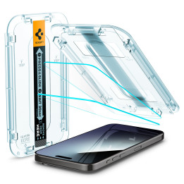 Spigen Glass tR EZ Fit 2 Pack iPhone 15 Pro