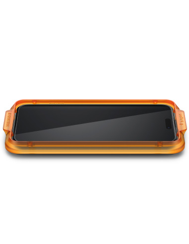 Spigen Glass tR AlignMaster 2 Pack FC Black iPhone 15