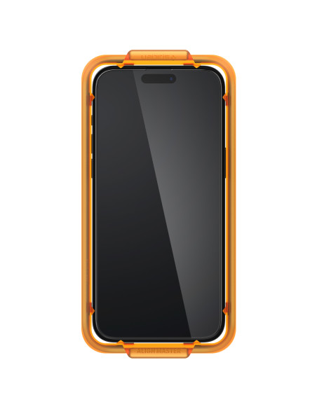 Spigen Glass tR AlignMaster 2 Pack FC Black iPhone 15