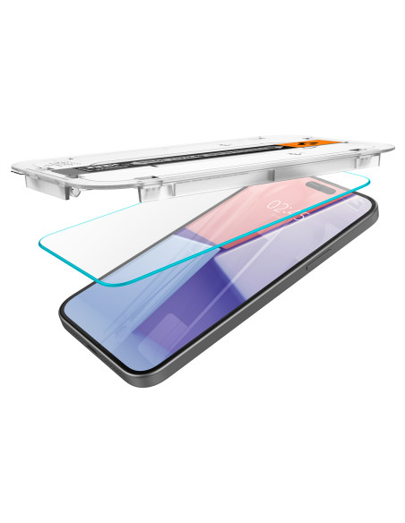Spigen Glass tR EZ Fit 2 Pack iPhone 15