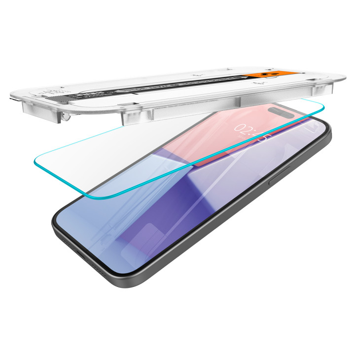 Spigen Glass tR EZ Fit 2 Pack iPhone 15