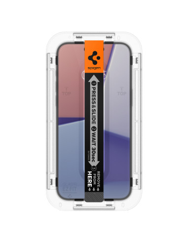 Spigen Glass tR EZ Fit 2 Pack iPhone 15