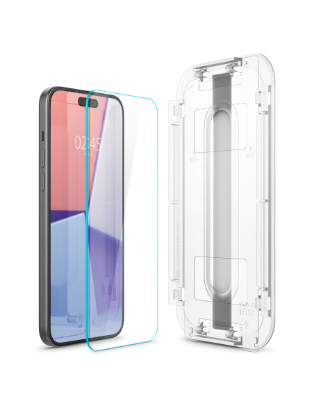 Spigen Glass tR EZ Fit 2 Pack iPhone 15