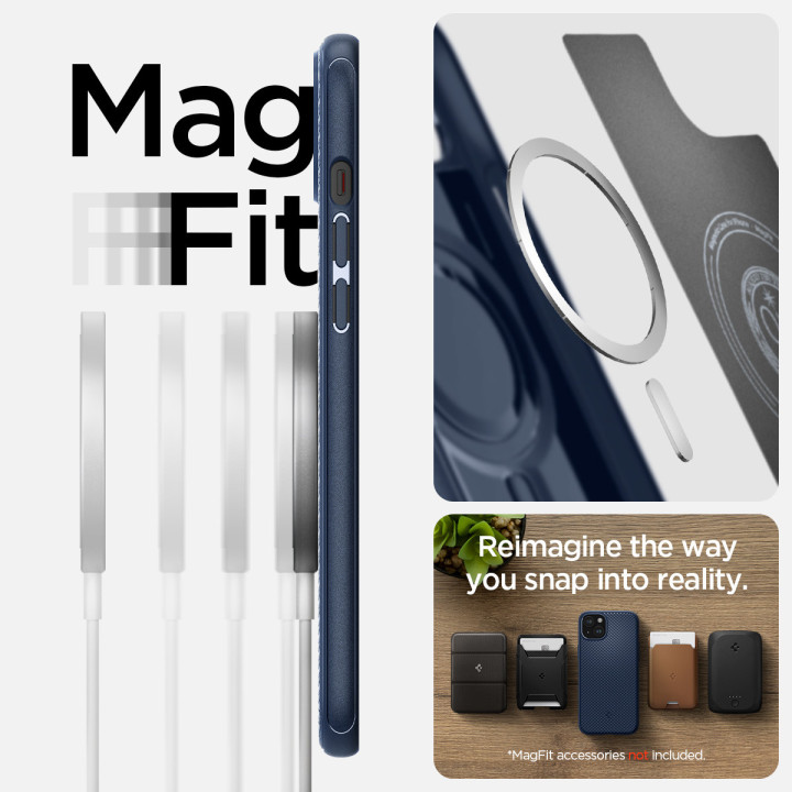 Spigen Mag Armor MagSafe iPhone 15 Navy Blue
