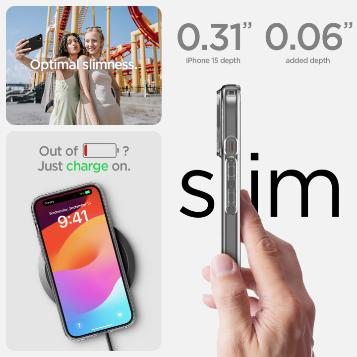 Spigen Liquid Crystal iPhone 15 Crystal Clear