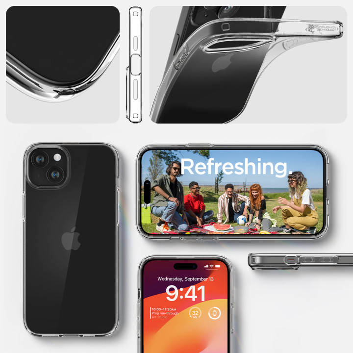 Spigen Liquid Crystal iPhone 15 Crystal Clear