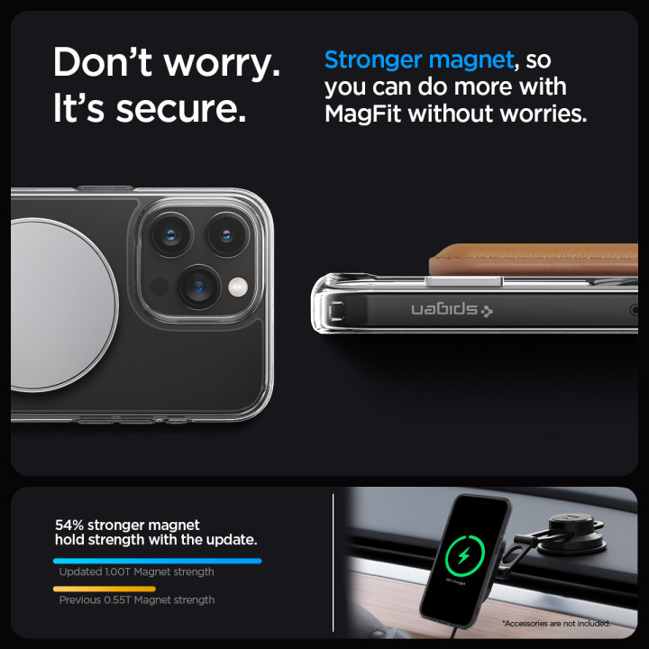 Spigen Ultra Hybrid S MagSafe iPhone 15 Pro Crystal Clear