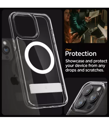 Spigen Ultra Hybrid S MagSafe iPhone 15 Pro Crystal Clear