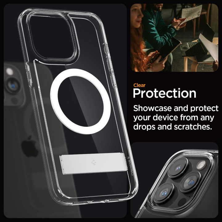 Spigen Ultra Hybrid S MagSafe iPhone 15 Pro Crystal Clear