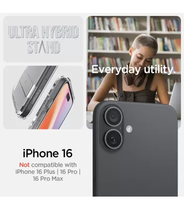 Spigen Ultra Hybrid S MagSafe iPhone 16 Crystal Clear
