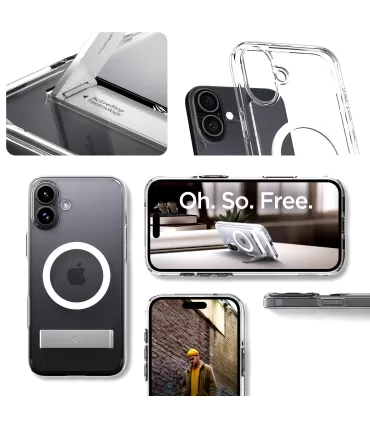 Spigen Ultra Hybrid S MagSafe iPhone 16 Crystal Clear