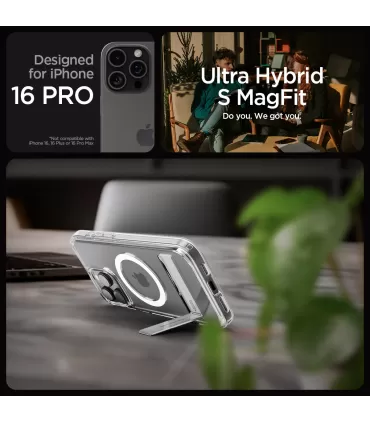 Spigen Ultra Hybrid S MagSafe iPhone 16 Pro Crystal Clear