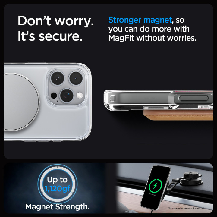 Spigen Ultra Hybrid S MagSafe iPhone 16 Pro Crystal Clear