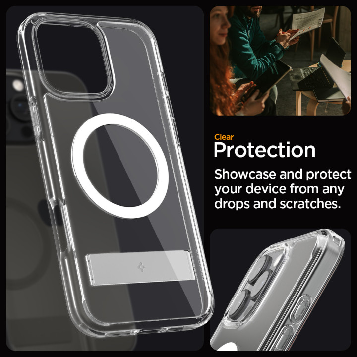 Spigen Ultra Hybrid S MagSafe iPhone 16 Pro Crystal Clear