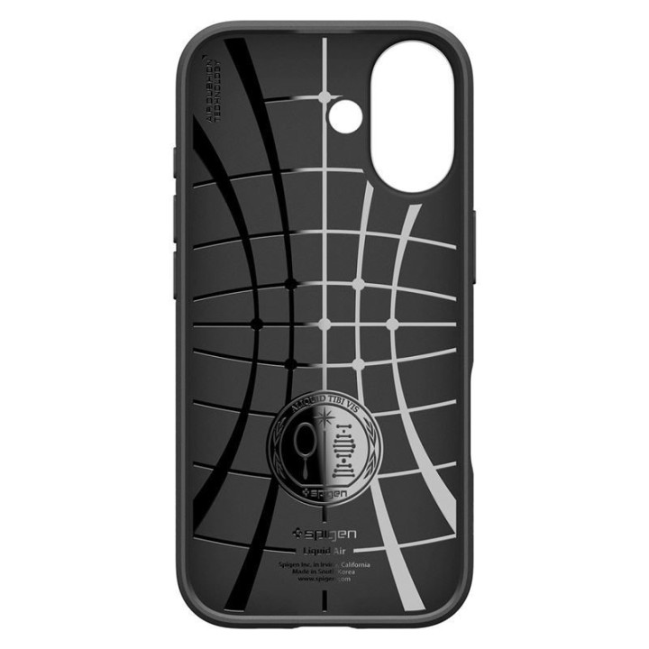 Spigen Liquid Air kryt na iPhone 17 Matte Black – detail 3