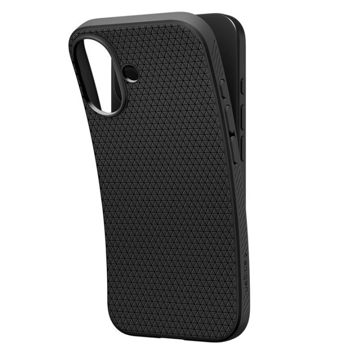 Spigen Liquid Air kryt na iPhone 17 Matte Black – detail 6