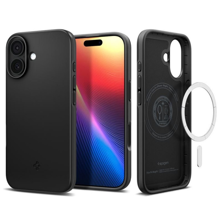 Spigen Thin Fit MagSafe kryt na iPhone 17 Black