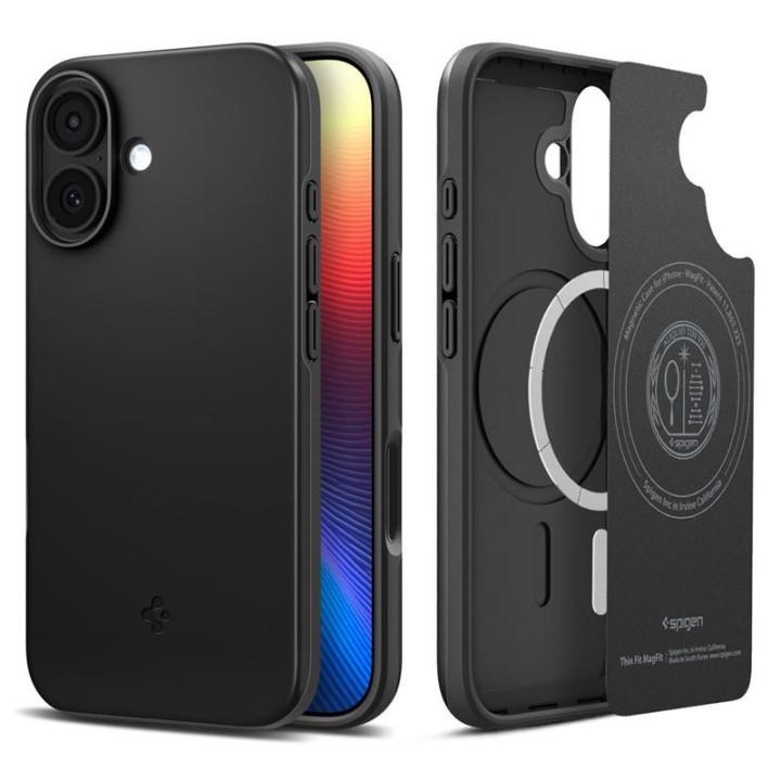 Spigen Thin Fit MagSafe kryt na iPhone 17 Black – detail 2