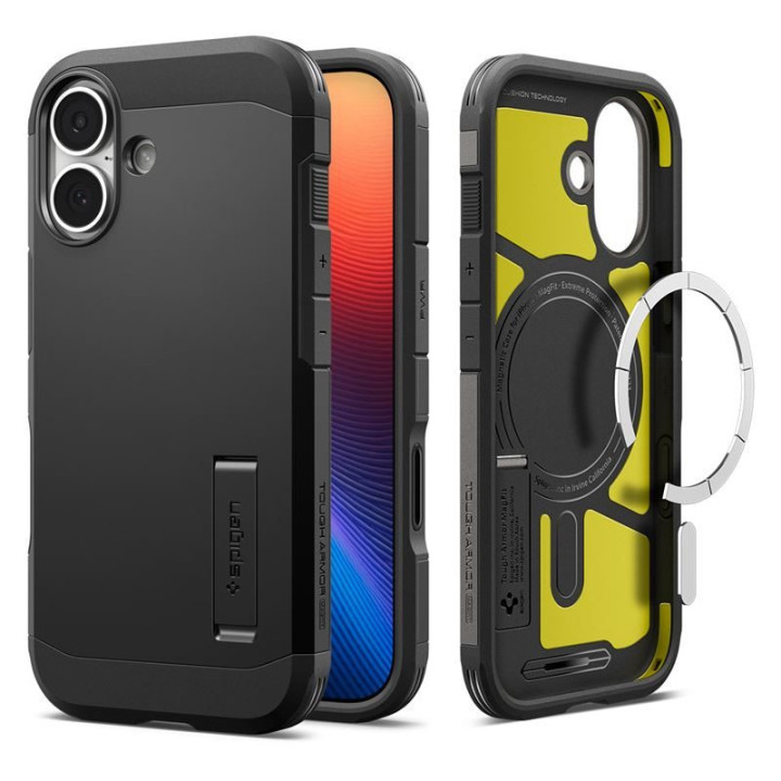 Spigen Tough Armor T MagSafe kryt na iPhone 17 Black – detail 6
