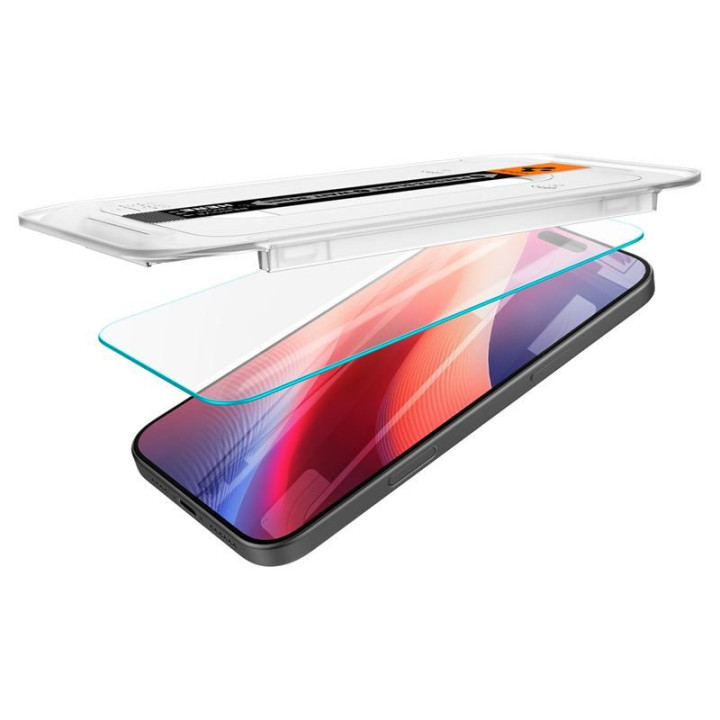 Spigen Glass tR EZ Fit 2 Pack ochranné sklo na iPhone 17 – detail 5