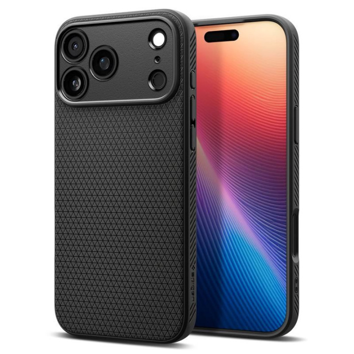 Spigen Liquid Air kryt na iPhone 17 Pro Matte Black