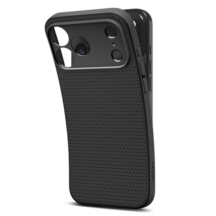 Spigen Liquid Air kryt na iPhone 17 Pro Matte Black – detail 6