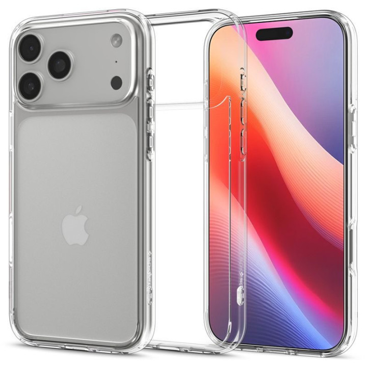 Priehľadný kryt Spigen Ultra Hybrid na iPhone 17 Pro