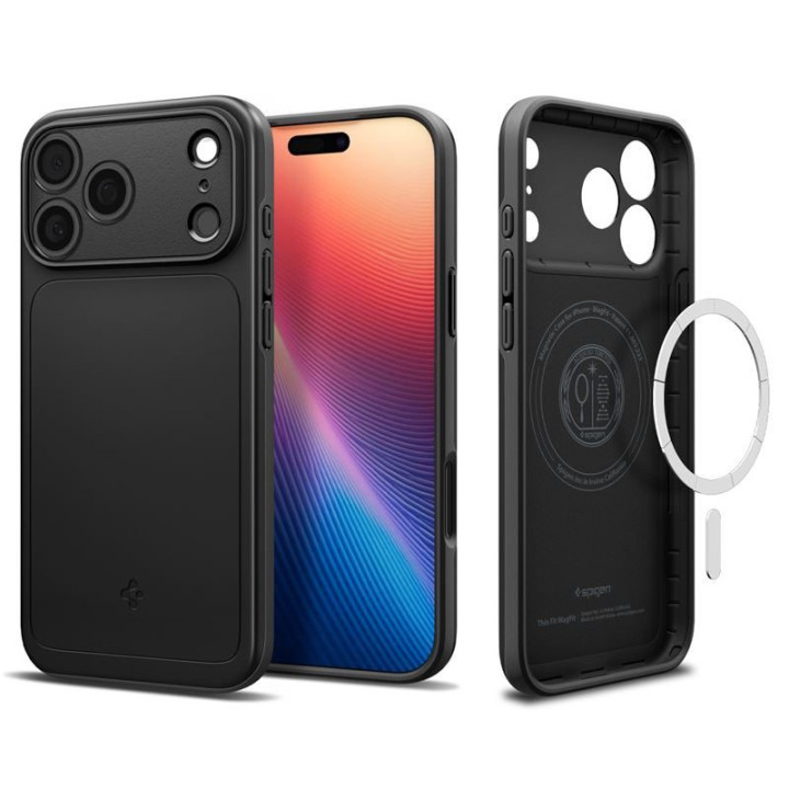 Spigen Thin Fit MagSafe kryt na iPhone 17 Pro Black