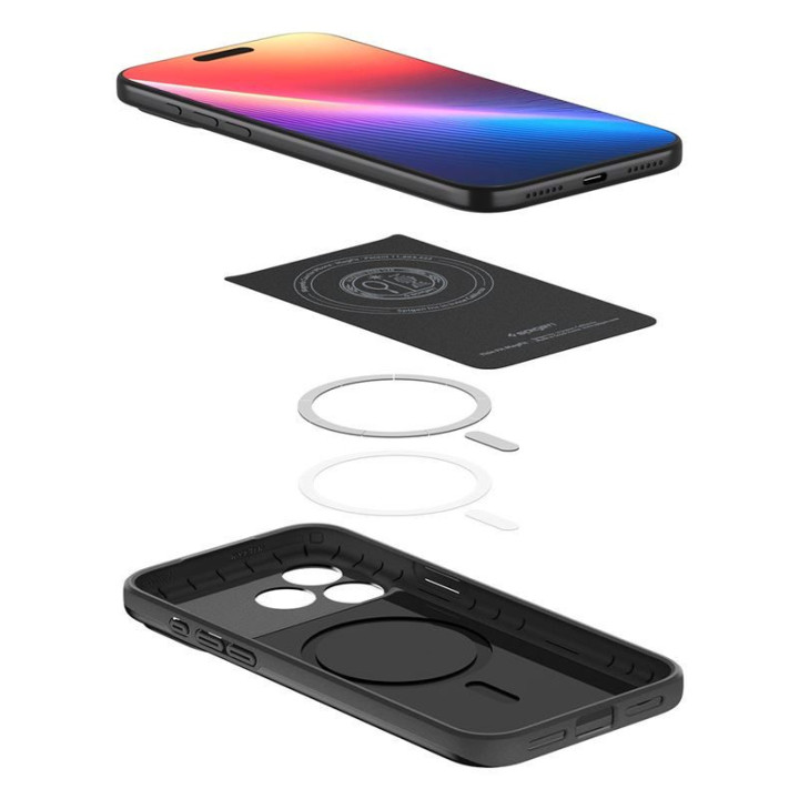 Spigen Thin Fit MagSafe kryt na iPhone 17 Pro Black – detail 6