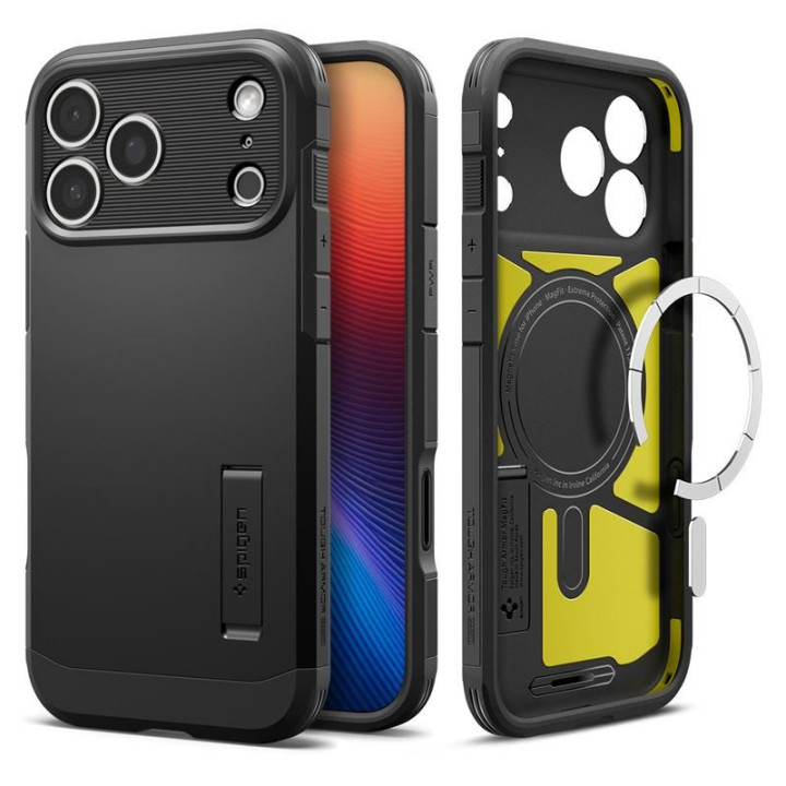 Spigen Tough Armor T MagSafe kryt na iPhone 17 Pro Black – detail 2