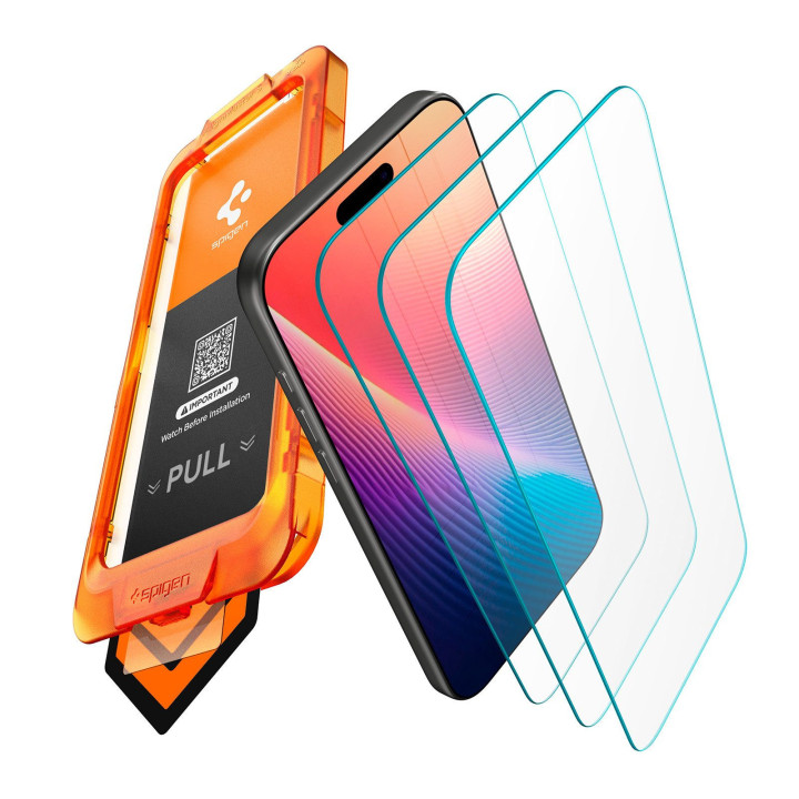 Spigen Glass tR AlignMaster S ochranné sklo na iPhone 17 Pro