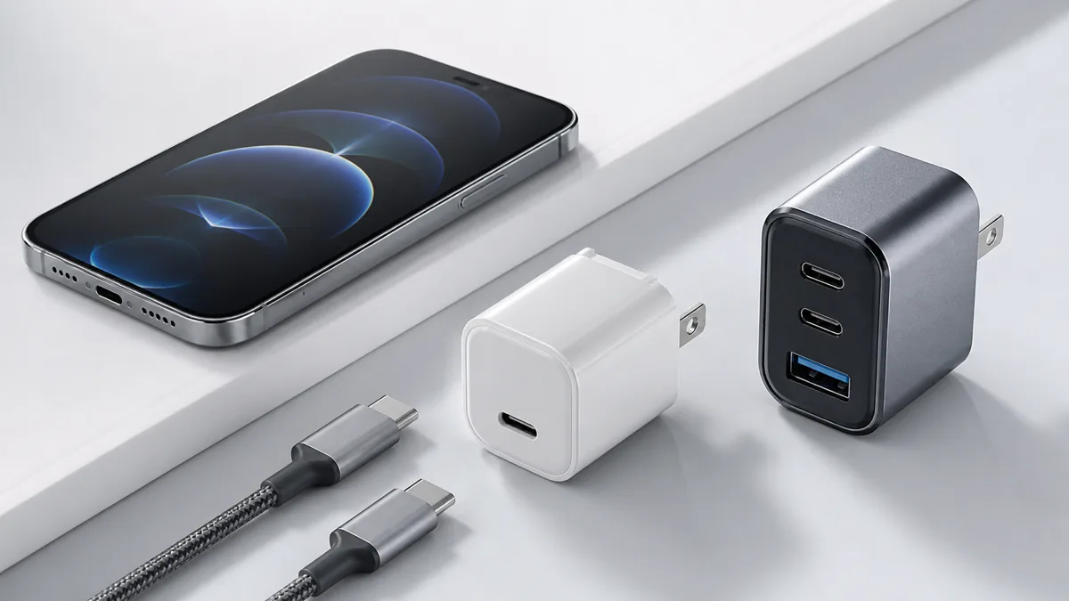 Akú nabíjačku pre iPhone vybrať: 20 W, USB-C PD a GaN